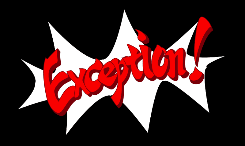 Cover image for 'Exception' does not denote 'Infrequent Occurrence”